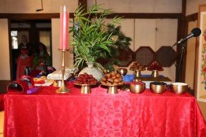 The "alter" from the side